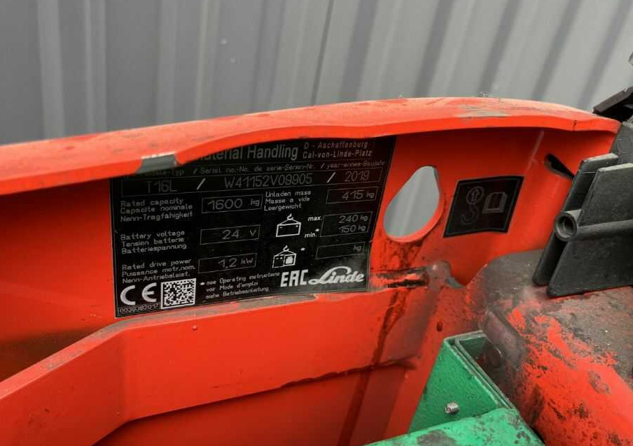 Linde T16L - 码垛车:图4 Linde T16L - 码垛车:图4