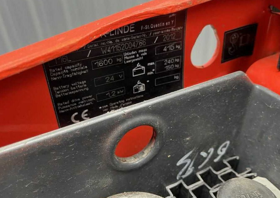 Linde T16L - 码垛车:图4 Linde T16L - 码垛车:图4