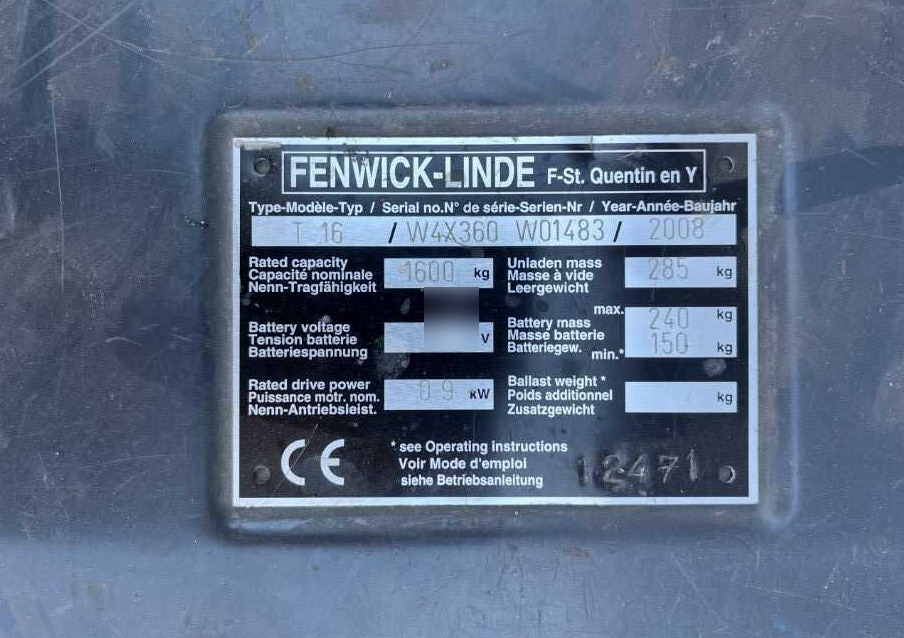Linde T16 - 码垛车:图4 Linde T16 - 码垛车:图4