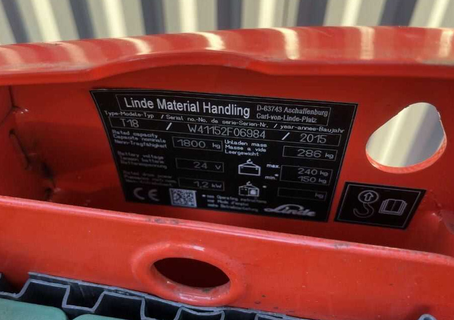 Linde T18 - 码垛车:图4 Linde T18 - 码垛车:图4