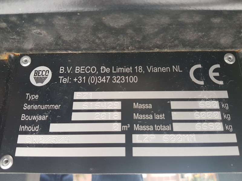Beco PZ1 palletbord - 叉 适用于 材料装卸设备:图4 Beco PZ1 palletbord - 叉 适用于 材料装卸设备:图4