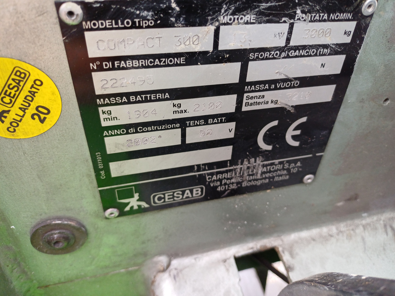 CESAB Compact 300 - 电动叉车:图5 CESAB Compact 300 - 电动叉车:图5
