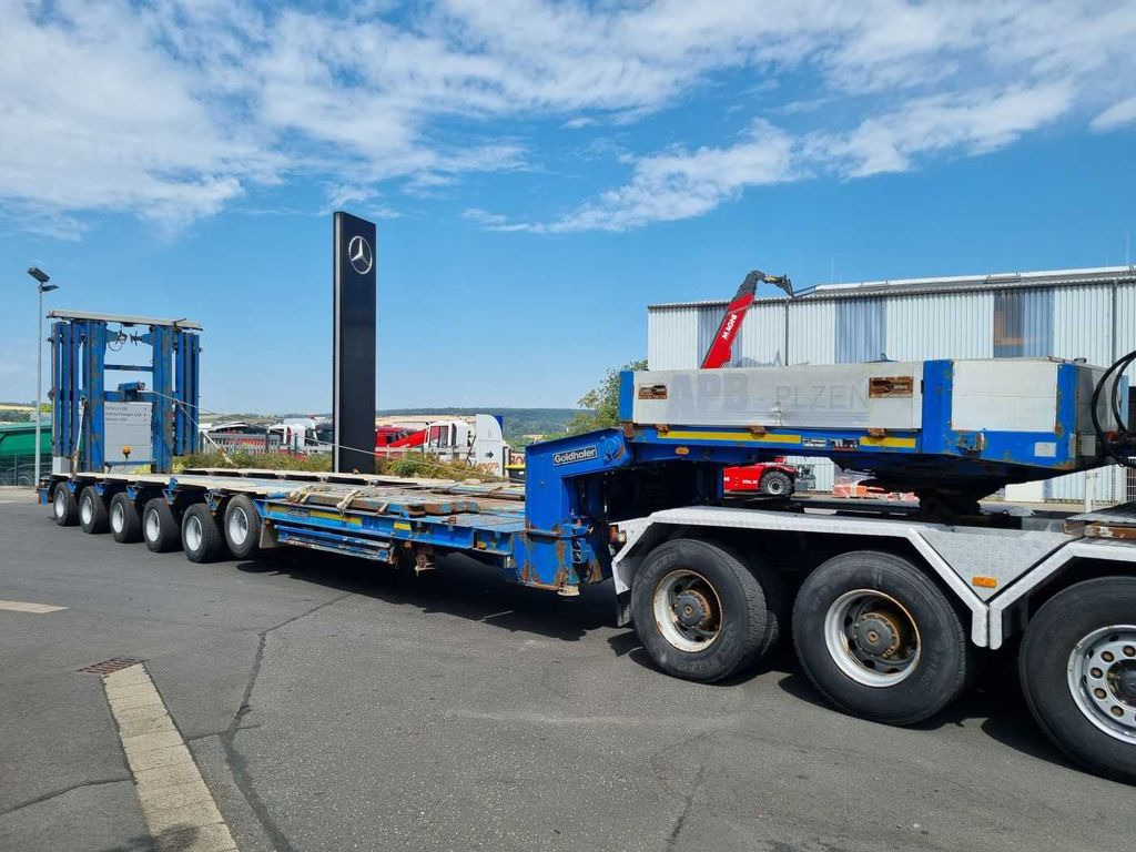 低装载半拖车 Goldhofer STZ-H6-57/80A Teleskop-Tieflader Waggontransport：图7