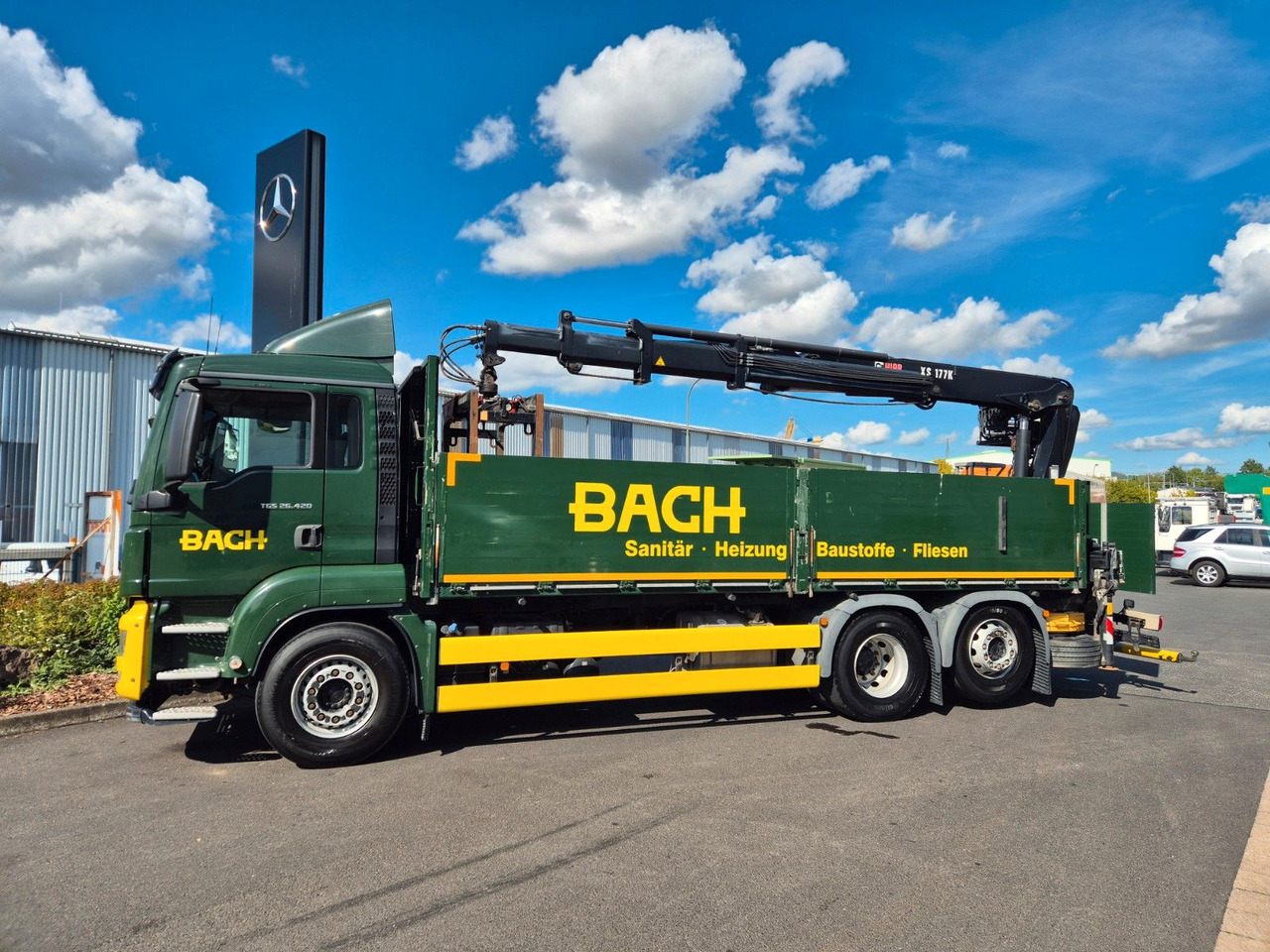 MAN TGS 26.420 6x2-4 LL Hiab 177K PRO 2 Stück - 栏板式/ 平板卡车:图4 MAN TGS 26.420 6x2-4 LL Hiab 177K PRO 2 Stück - 栏板式/ 平板卡车:图4