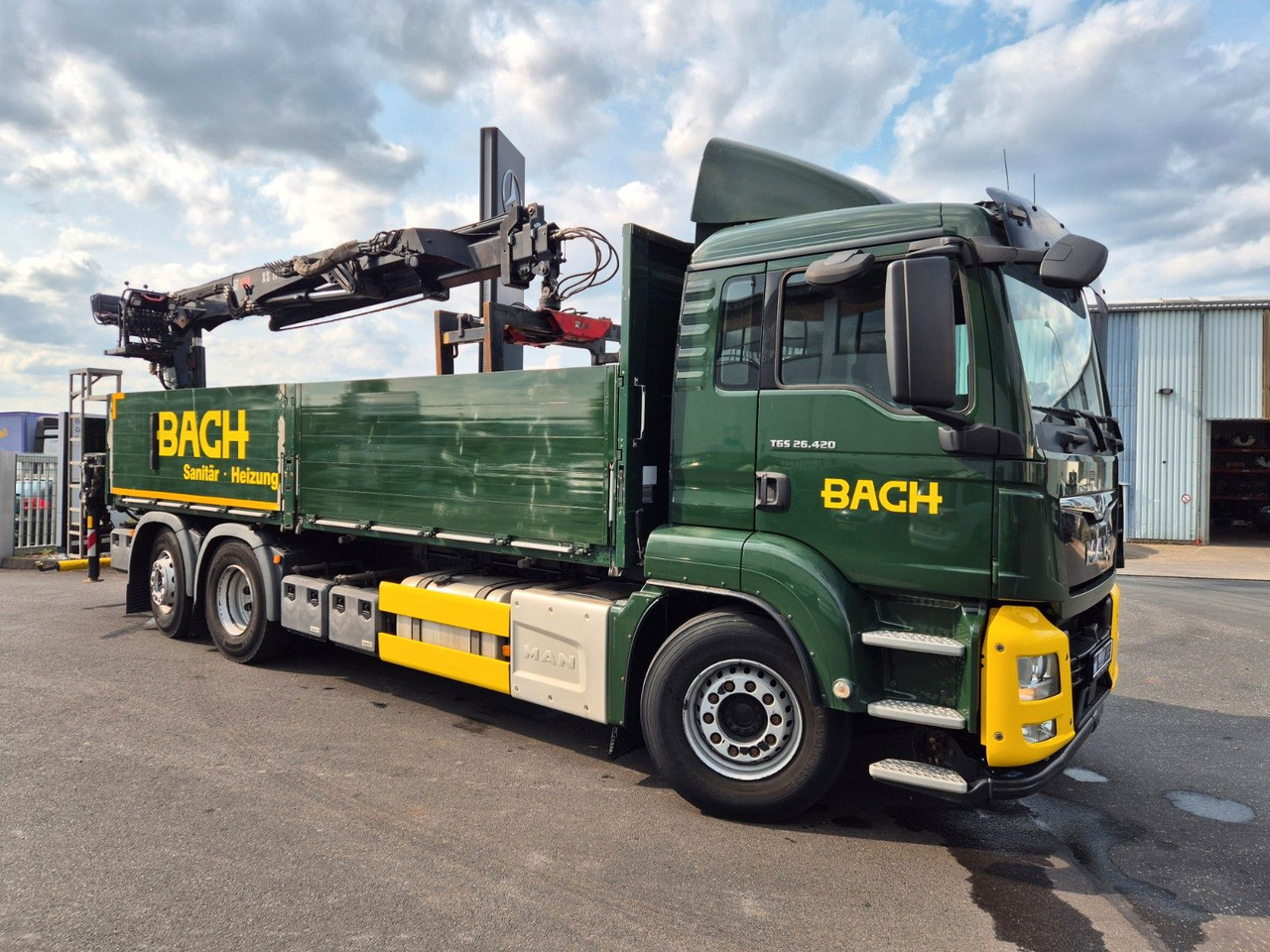 MAN TGS 26.420 6x2-4 LL Hiab 177K PRO 2 Stück - 栏板式/ 平板卡车, 起重车:图4 MAN TGS 26.420 6x2-4 LL Hiab 177K PRO 2 Stück - 栏板式/ 平板卡车, 起重车:图4
