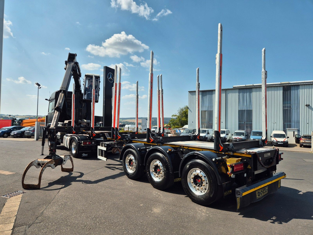 Mercedes-Benz Arocs 1853 LS 4x4 HAD Palfinger Q170Z96+Doll H3L - 木材运输车, 起重车:图5 Mercedes-Benz Arocs 1853 LS 4x4 HAD Palfinger Q170Z96+Doll H3L - 木材运输车, 起重车:图5