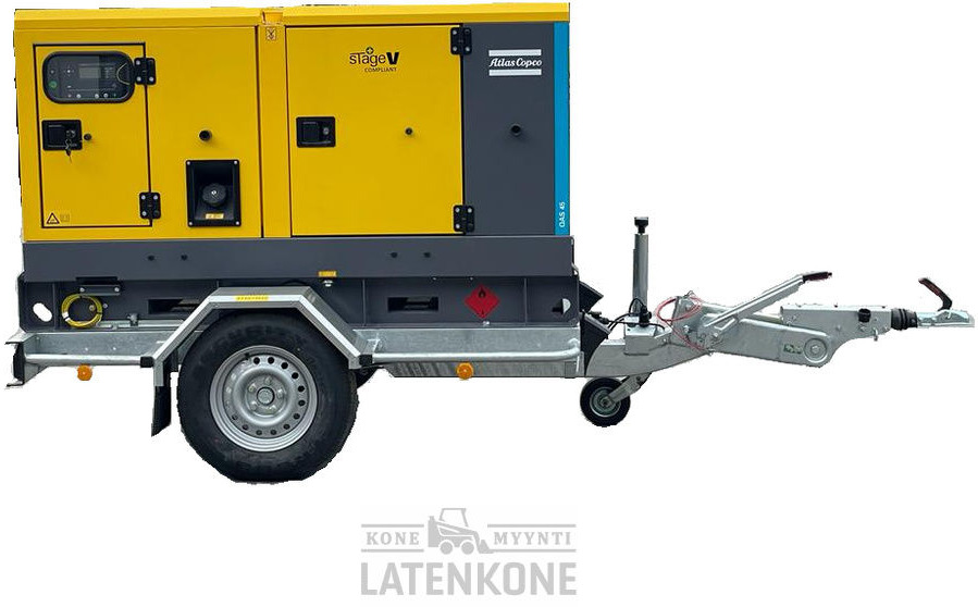 Atlas Copco QAS 45 50 Hz Generaattori StageV vetovarustuksella - 发电机组:图1 Atlas Copco QAS 45 50 Hz Generaattori StageV vetovarustuksella - 发电机组:图1