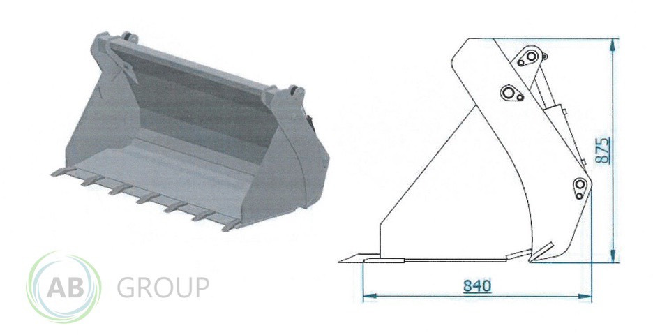 ArkMET 4in1 XL bucket A303.200 - 装载机铲斗:图4 ArkMET 4in1 XL bucket A303.200 - 装载机铲斗:图4