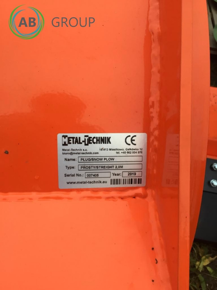 Metal-Technik straight snow plow 2m - 推雪板 适用于 农业机械:图5 Metal-Technik straight snow plow 2m - 推雪板 适用于 农业机械:图5