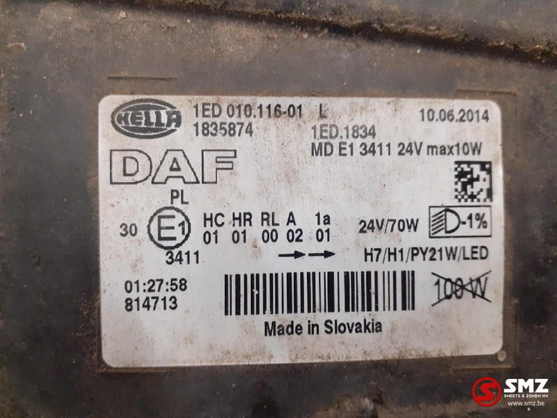 DAF Occ koplamp links DAF - 前照灯 适用于 卡车:图5 DAF Occ koplamp links DAF - 前照灯 适用于 卡车:图5