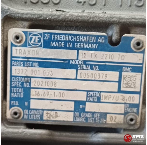 DAF Occ versnellingsbak 12TX2210TD DAF - 变速箱 适用于 卡车:图5 DAF Occ versnellingsbak 12TX2210TD DAF - 变速箱 适用于 卡车:图5