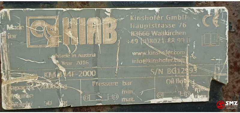Hiab Occ Palletbord Hiab km414f - 2000 - 附件 适用于 材料装卸设备:图3 Hiab Occ Palletbord Hiab km414f - 2000 - 附件 适用于 材料装卸设备:图3