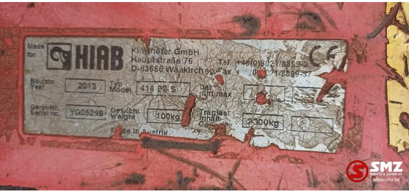 Hiab Occ palletbord 414-02-S Hiab - 附件 适用于 材料装卸设备:图5 Hiab Occ palletbord 414-02-S Hiab - 附件 适用于 材料装卸设备:图5