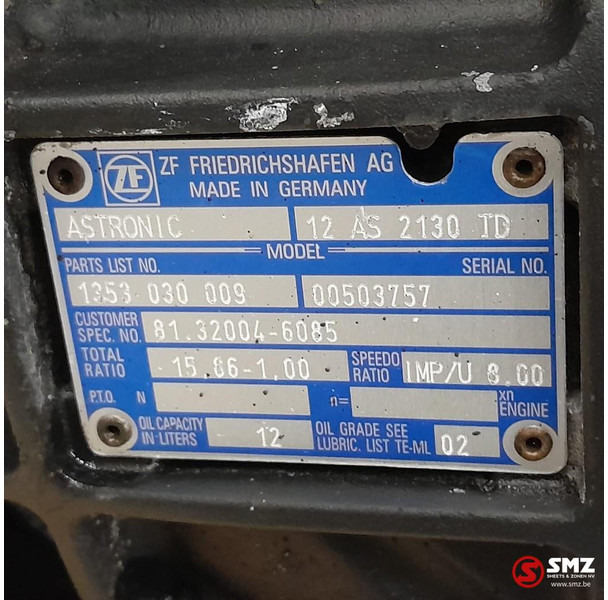 MAN Occ versnellingsbak 12AS2130TD MAN - 变速箱 适用于 卡车:图5 MAN Occ versnellingsbak 12AS2130TD MAN - 变速箱 适用于 卡车:图5