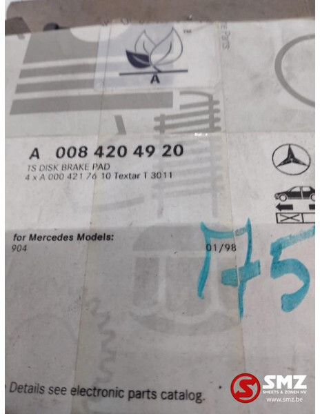 Mercedes-Benz Set remblokken mercedes sprinter w901-w905 a008420 - 制动片 适用于 卡车:图2 Mercedes-Benz Set remblokken mercedes sprinter w901-w905 a008420 - 制动片 适用于 卡车:图2