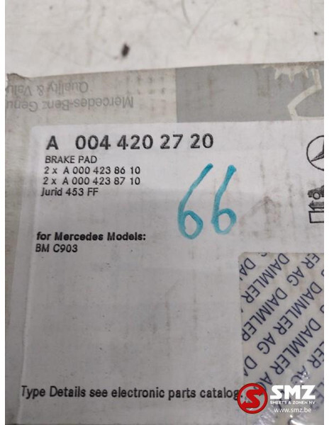 Mercedes-Benz Set remblokken mercedes sprinter w903 a0044202720 - 制动片 适用于 卡车:图2 Mercedes-Benz Set remblokken mercedes sprinter w903 a0044202720 - 制动片 适用于 卡车:图2