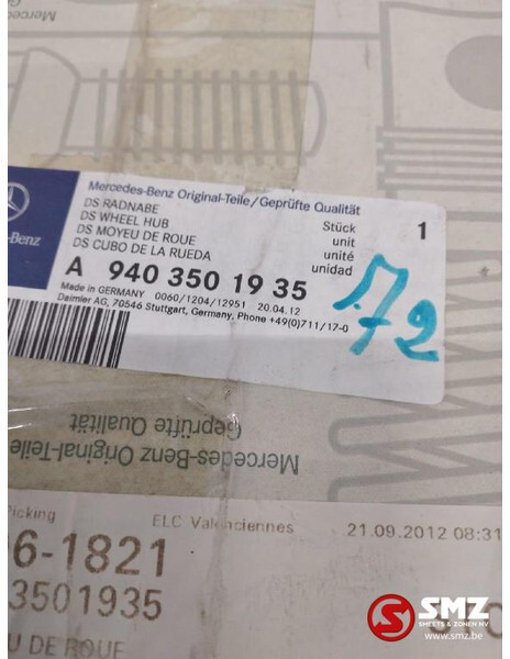 Mercedes-Benz Wielnaafreparatieset mercedes atego a9403501935 - 悬挂系统 适用于 卡车:图2 Mercedes-Benz Wielnaafreparatieset mercedes atego a9403501935 - 悬挂系统 适用于 卡车:图2
