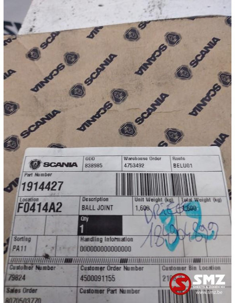 Scania Kogelgewricht scania /volvo 1914427 1738380 - 转向系统 适用于 卡车:图3 Scania Kogelgewricht scania /volvo 1914427 1738380 - 转向系统 适用于 卡车:图3