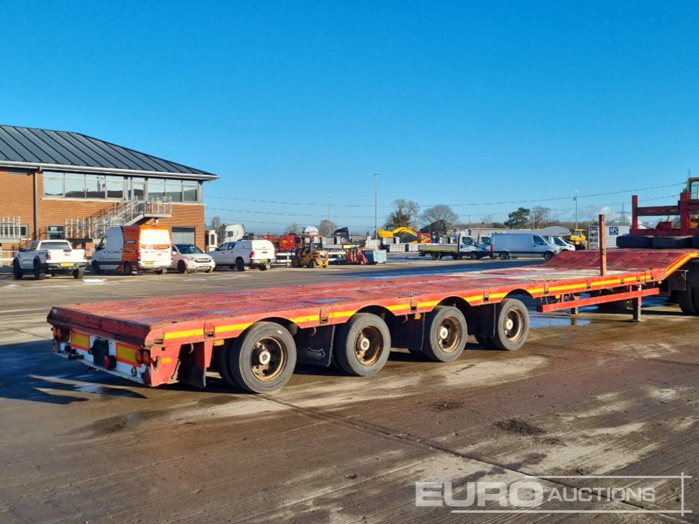 2009 Nooteboom 4 Axle Extendable Flatbed Trailer, Twin Axle Rear Steer, Out Riggers - 栏板式/ 平板卡车:图5 2009 Nooteboom 4 Axle Extendable Flatbed Trailer, Twin Axle Rear Steer, Out Riggers - 栏板式/ 平板卡车:图5