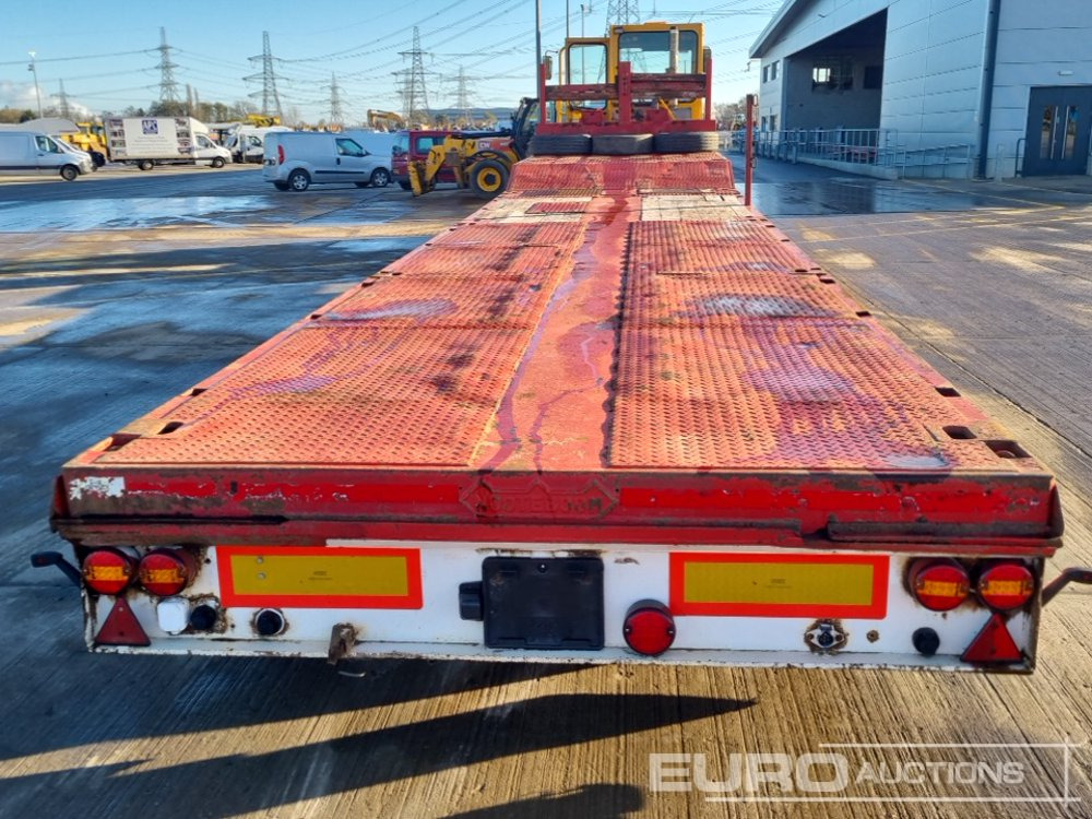 2009 Nooteboom 4 Axle Extendable Flatbed Trailer, Twin Axle Rear Steer, Out Riggers - 栏板式/ 平板卡车:图4 2009 Nooteboom 4 Axle Extendable Flatbed Trailer, Twin Axle Rear Steer, Out Riggers - 栏板式/ 平板卡车:图4