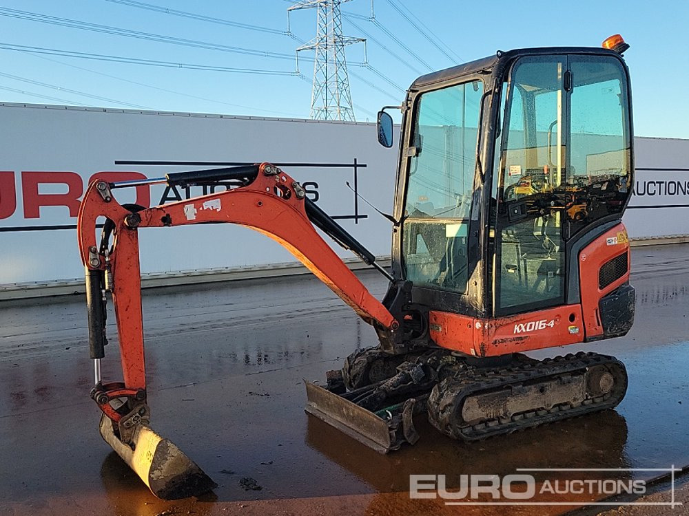 2016 Kubota KX016-4 - 小型挖掘机:图1 2016 Kubota KX016-4 - 小型挖掘机:图1