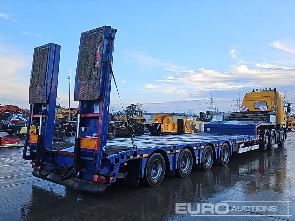2017 Kassbohrer 4 Axle Extendable Stepframe Low Loader Trailer, 1 Rear Stear Axle, Out Riggers, Hydraulic Fliptoe Ramps - 低装载半拖车:图5 2017 Kassbohrer 4 Axle Extendable Stepframe Low Loader Trailer, 1 Rear Stear Axle, Out Riggers, Hydraulic Fliptoe Ramps - 低装载半拖车:图5