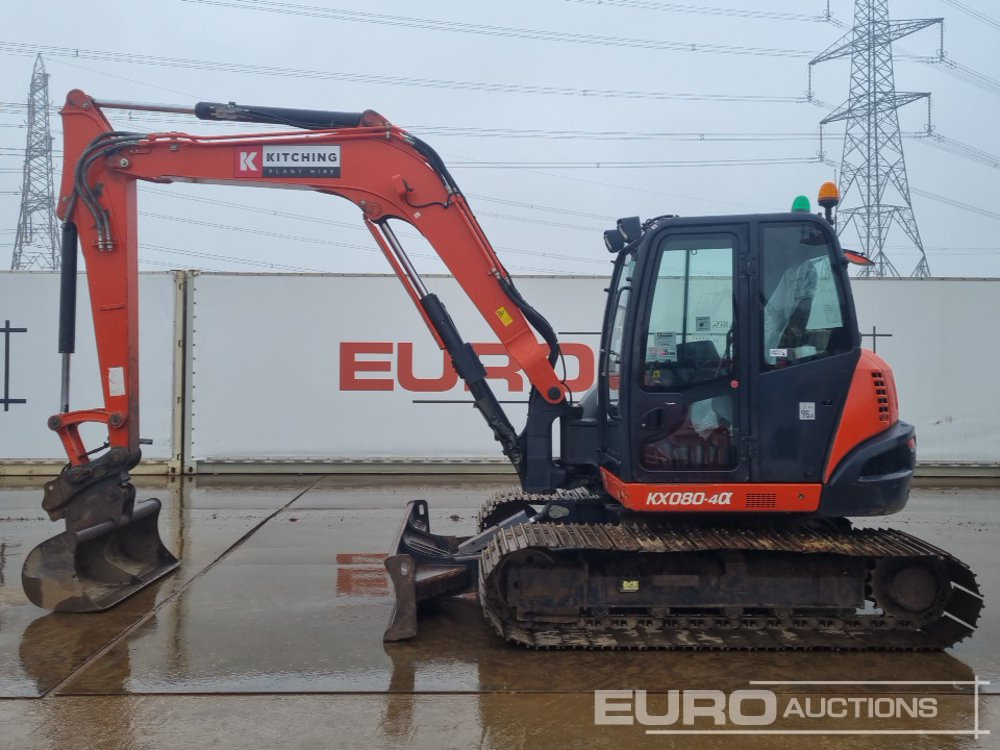 2017 Kubota KX080-4A - 小型挖掘机:图2 2017 Kubota KX080-4A - 小型挖掘机:图2