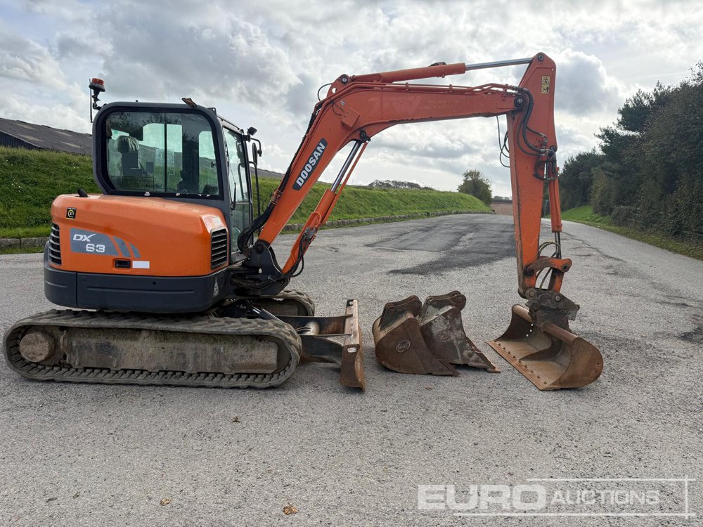 2018 Doosan DX63-3 - 小型挖掘机:图4 2018 Doosan DX63-3 - 小型挖掘机:图4