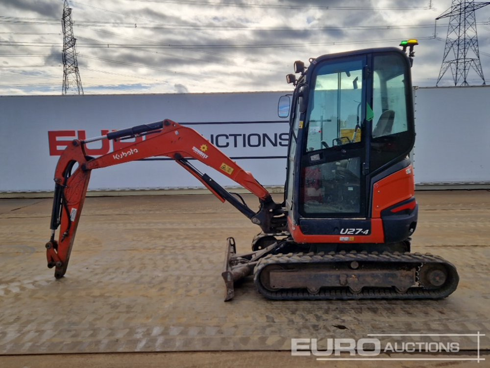 2018 Kubota U27-4 - 小型挖掘机:图2 2018 Kubota U27-4 - 小型挖掘机:图2