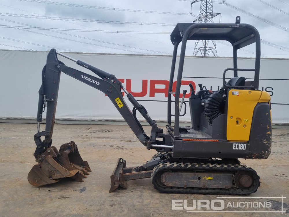 2018 Volvo EC18D - 小型挖掘机:图2 2018 Volvo EC18D - 小型挖掘机:图2