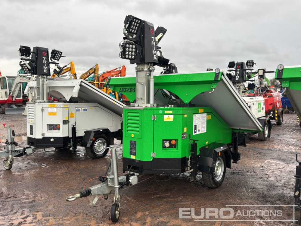 2020 Trime X-SOLAR Single Axle LED Solar Lighting Tower - 照明塔:图1 2020 Trime X-SOLAR Single Axle LED Solar Lighting Tower - 照明塔:图1