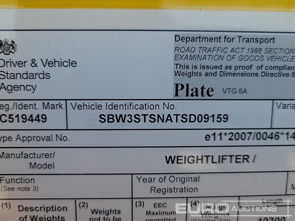 翻斗半拖车 2020 Weightlifter Tri Axle Bulk Tipping Trailer, Easy Sheet：图44