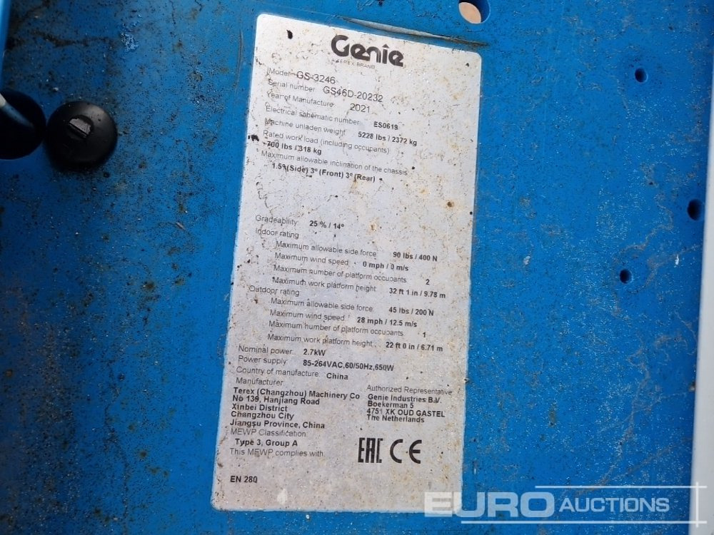 空中平台 2021 Genie GS3246：图30