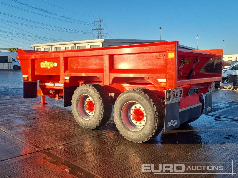 2024 Herbst Twin Axle Sprung Draw Bar 14 Ton Dump Trailer, Air Brakes, Hydraulic Tailgate - 农场拖车:图3 2024 Herbst Twin Axle Sprung Draw Bar 14 Ton Dump Trailer, Air Brakes, Hydraulic Tailgate - 农场拖车:图3