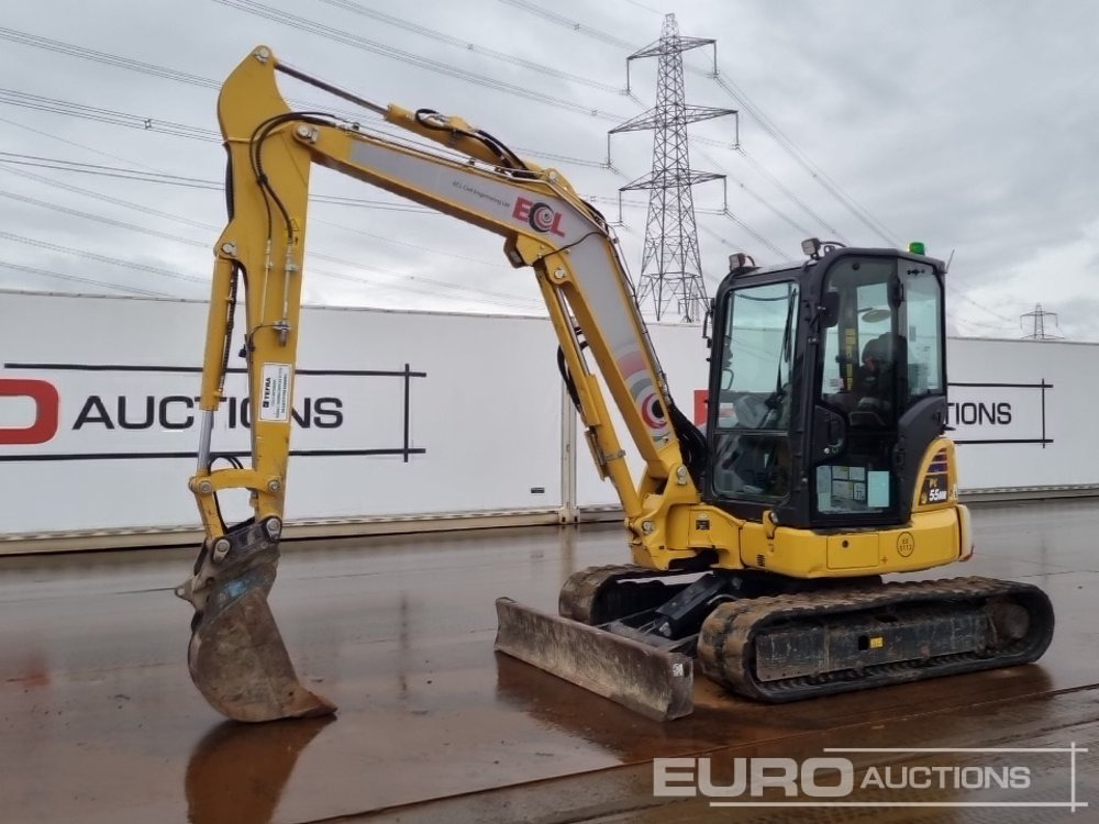 2024 Komatsu PC55MR-5E0 - 小型挖掘机:图1 2024 Komatsu PC55MR-5E0 - 小型挖掘机:图1