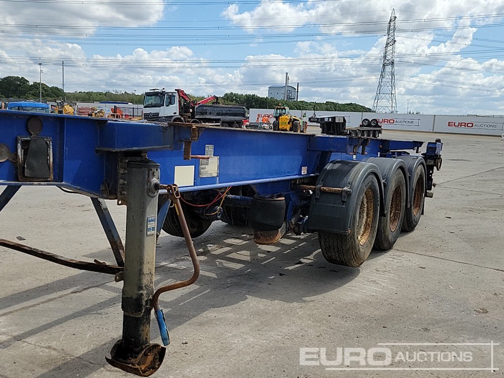 栏板式/ 平板半拖车 Dennison Trailers Tri Axle Skelton Trailer, Lift Axle：图31