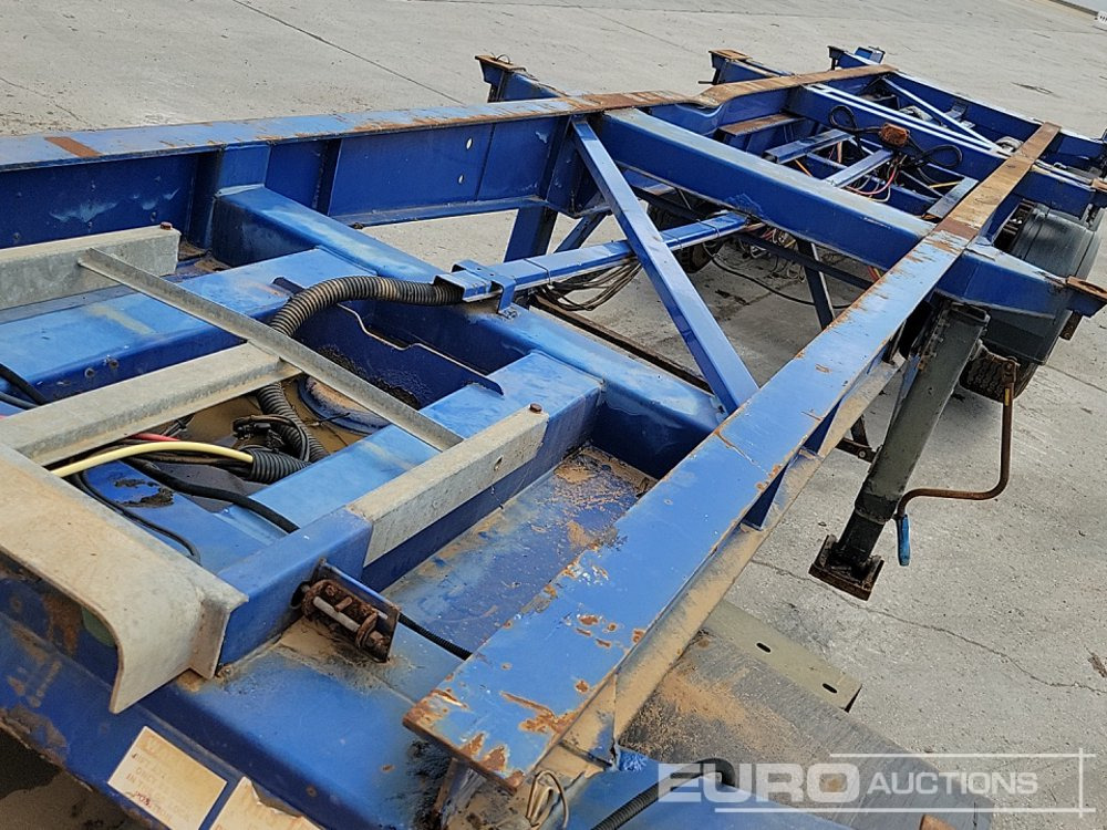 栏板式/ 平板半拖车 Dennison Trailers Tri Axle Skelton Trailer, Lift Axle：图33