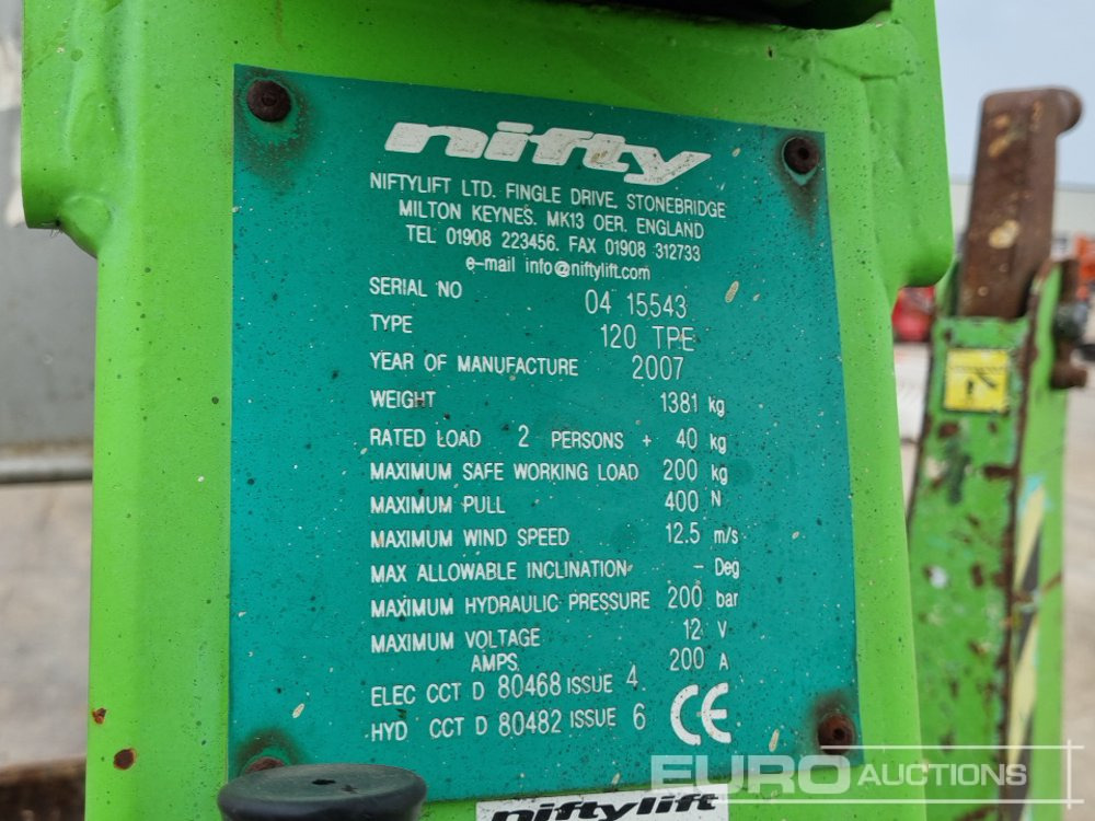 Niftylift 120TPE - 空中平台:图2 Niftylift 120TPE - 空中平台:图2