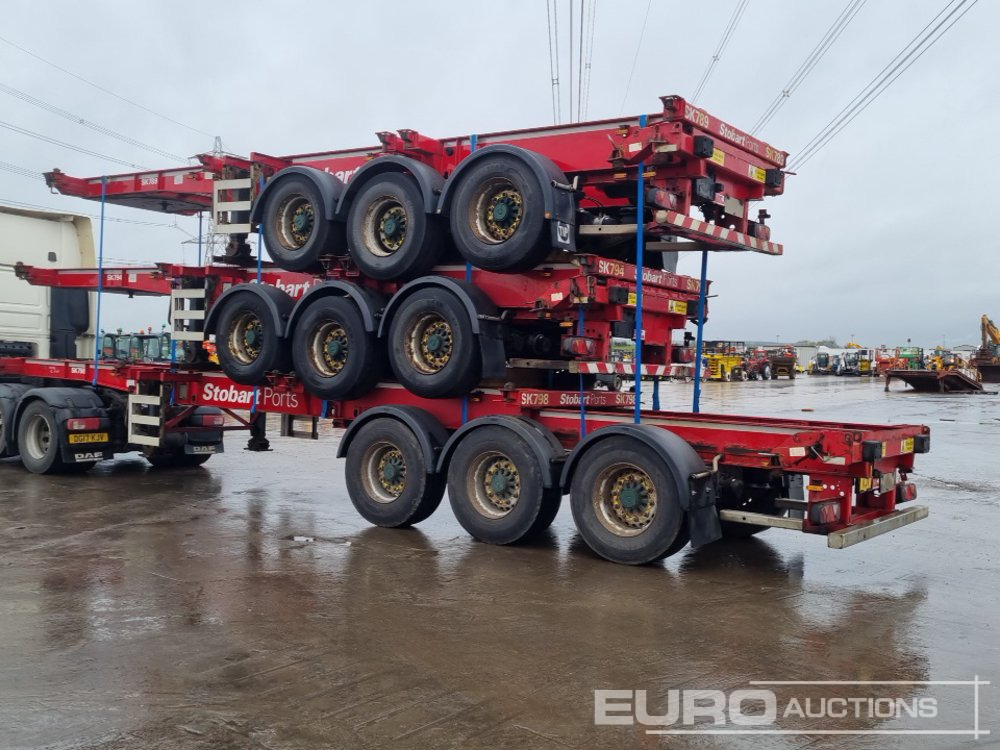 SDC Tri Axle Sliding Skeletal Trailer (3 of) - 栏板式/ 平板半拖车:图3 SDC Tri Axle Sliding Skeletal Trailer (3 of) - 栏板式/ 平板半拖车:图3