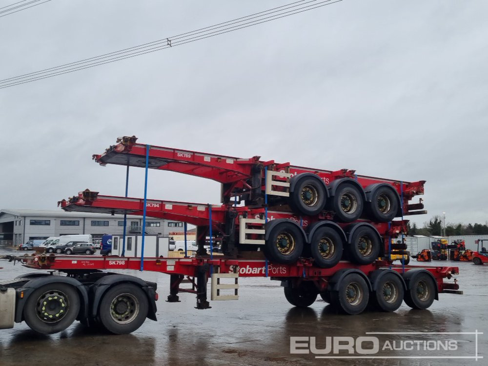 SDC Tri Axle Sliding Skeletal Trailer (3 of) - 栏板式/ 平板半拖车:图1 SDC Tri Axle Sliding Skeletal Trailer (3 of) - 栏板式/ 平板半拖车:图1