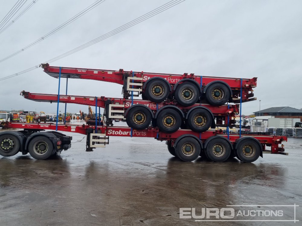 SDC Tri Axle Sliding Skeletal Trailer (3 of) - 栏板式/ 平板半拖车:图2 SDC Tri Axle Sliding Skeletal Trailer (3 of) - 栏板式/ 平板半拖车:图2