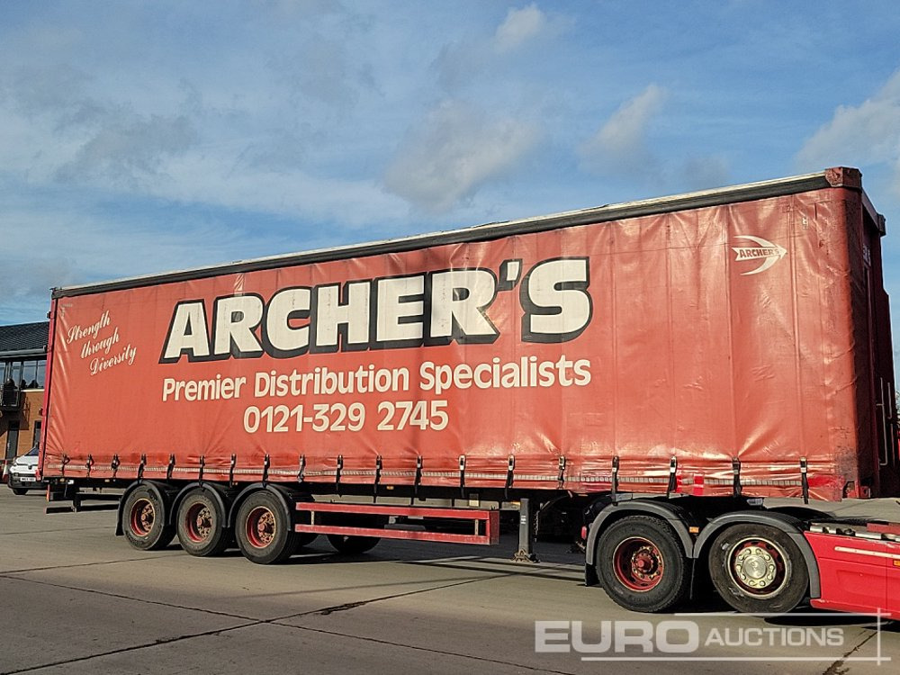 侧帘半拖车 Schmidtz Tri Axle Curtainsider Trailer：图7