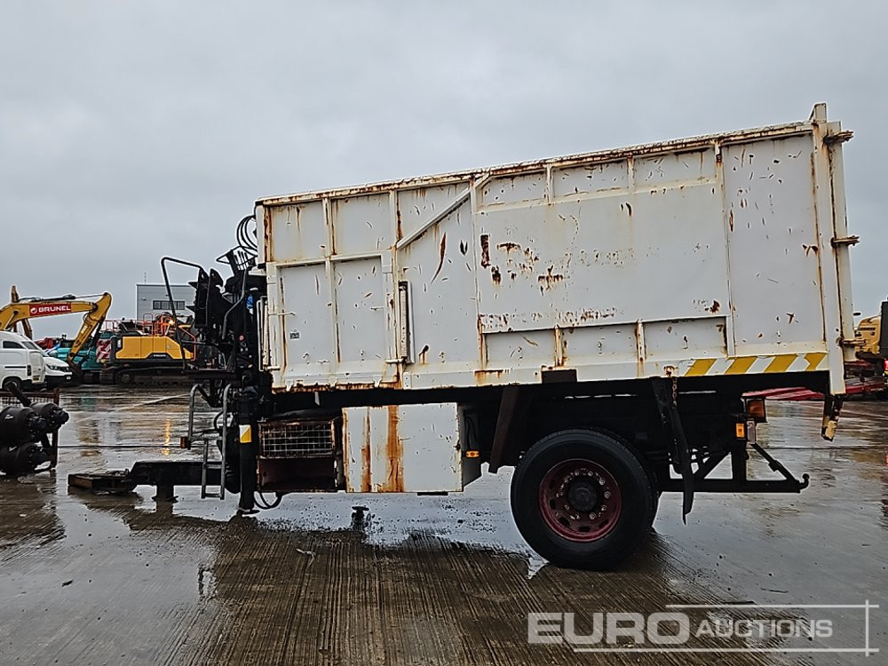Single Axle Draw Bar Hydraulic Tipping Trailer, Sprung Draw Bar, 10 Stud Axle, Hiab 071AW Hydraulic Loading Crane - 农场拖车:图2 Single Axle Draw Bar Hydraulic Tipping Trailer, Sprung Draw Bar, 10 Stud Axle, Hiab 071AW Hydraulic Loading Crane - 农场拖车:图2