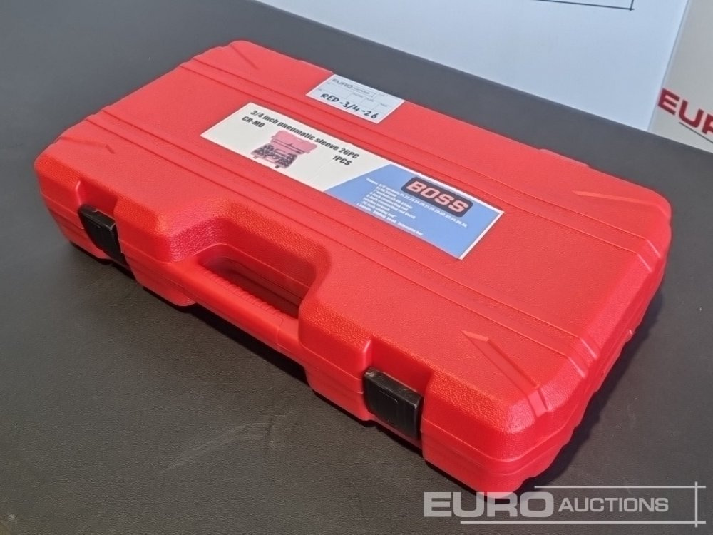 Unused 2025 Boss 3/4" 26pc Heavy Duty Pneumatic Socket Set, 4" Connecting Rod, 8" Connecting Rod Quick Ratchet Wrench, 20" Sliding Road, L Handle Sliding Head Extension Bar - 车间设备:图3 Unused 2025 Boss 3/4" 26pc Heavy Duty Pneumatic Socket Set, 4" Connecting Rod, 8" Connecting Rod Quick Ratchet Wrench, 20" Sliding Road, L Handle Sliding Head Extension Bar - 车间设备:图3