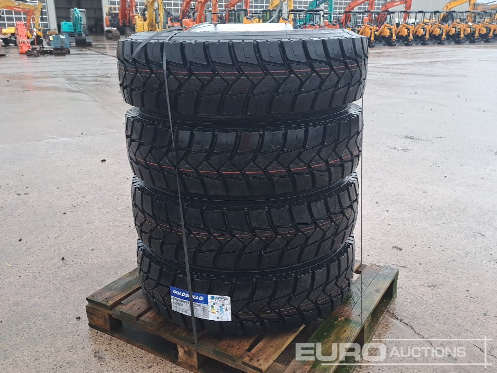 Unused 295/80R22.5 Quarry Pattern Tyres, 10 Stud Rims (4 of) - 轮胎:图1 Unused 295/80R22.5 Quarry Pattern Tyres, 10 Stud Rims (4 of) - 轮胎:图1