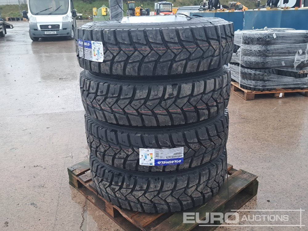 Unused 295/80R22.5 Quarry Pattern Tyres, 10 Stud Rims (4 of) - 轮胎:图3 Unused 295/80R22.5 Quarry Pattern Tyres, 10 Stud Rims (4 of) - 轮胎:图3