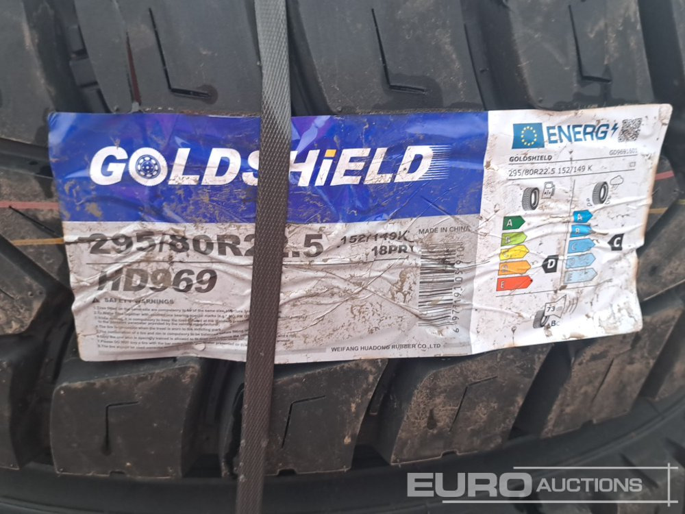 Unused 295/80R22.5 Quarry Pattern Tyres, 10 Stud Rims (4 of) - 轮胎:图5 Unused 295/80R22.5 Quarry Pattern Tyres, 10 Stud Rims (4 of) - 轮胎:图5