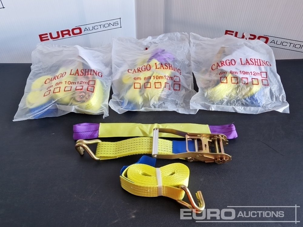 Unused Boss 4M x 50mm 5 Ton Ratchet Straps with Sling (4 of) - 车间设备:图2 Unused Boss 4M x 50mm 5 Ton Ratchet Straps with Sling (4 of) - 车间设备:图2