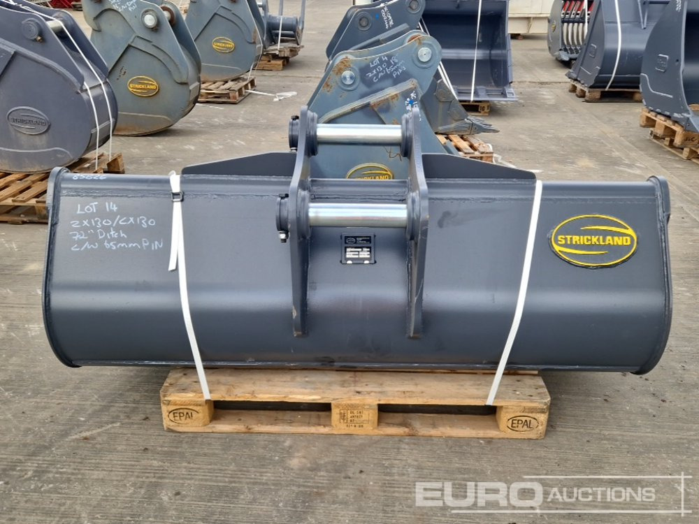 Unused Strickland 72" Ditching Bucket 65mm Pin to suit 13 Ton Excavator - 铲斗:图4 Unused Strickland 72" Ditching Bucket 65mm Pin to suit 13 Ton Excavator - 铲斗:图4