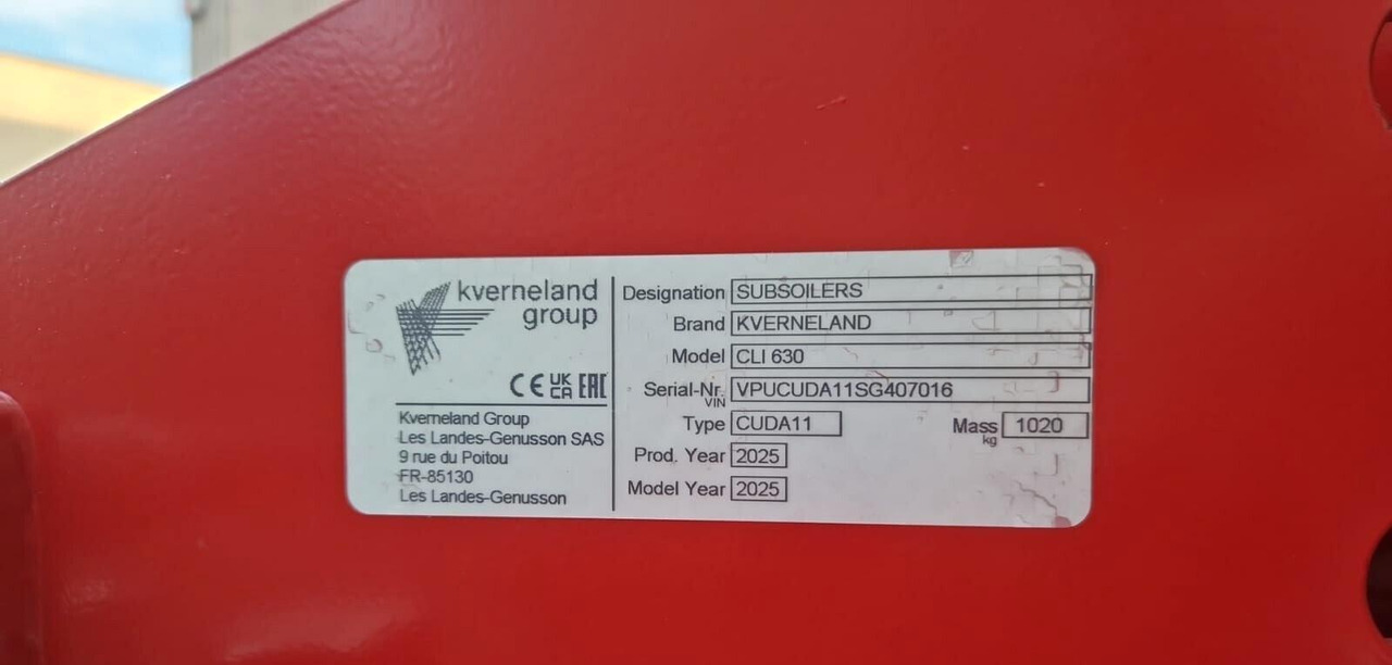 Dissodatore 6 ancore nuovo Kverneland CLI 630 - 深耕犁:图4 Dissodatore 6 ancore nuovo Kverneland CLI 630 - 深耕犁:图4